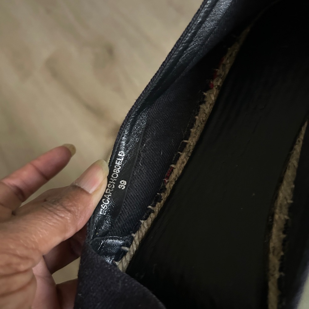 Burberry Hodgeson Women's Blue Beige Check Espadrilles Size EU 39 - Picture 4 of 8